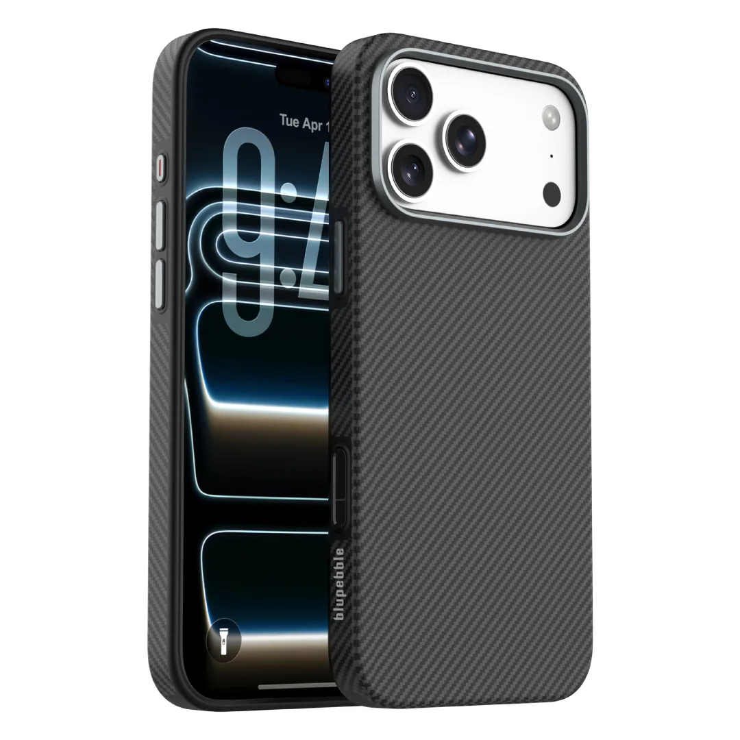 BLUPEBBLE IPHONE 18 PRO CARBONTEK CASE WITH MAGSAFE BLACK BP-IPCBT18PRO-BK 