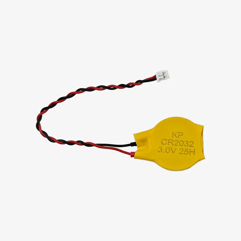 CR2032 BUTTON BATTERY WITH 2P PLUG TERMINAL WIRE