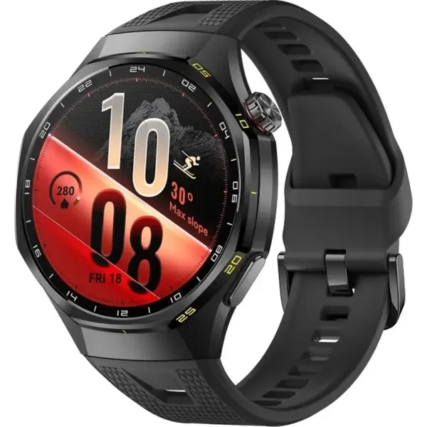 HUAWEI WATCH GT 7 PRO 46MM TITANIUM ALLOY CASE BLACK EASYCROSS FLUOROELASTOMER STRAP 55020JTG