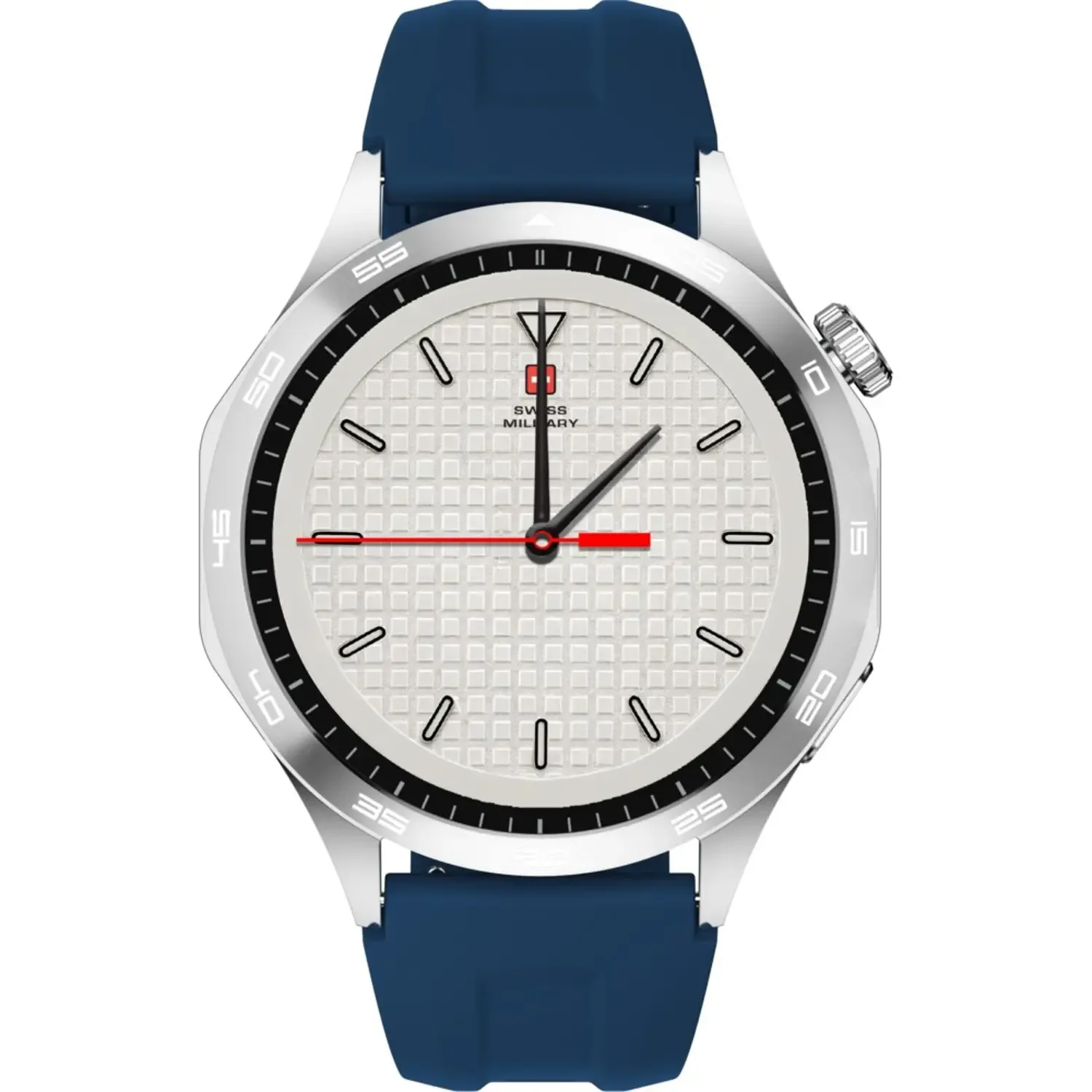 SWISS MILITARY SWISS INTERNATIONAL CLASSIC SMART WATCH SILICONE STRAP BLUE SM-WCH-INTL-CLASS-SILM-BLUS