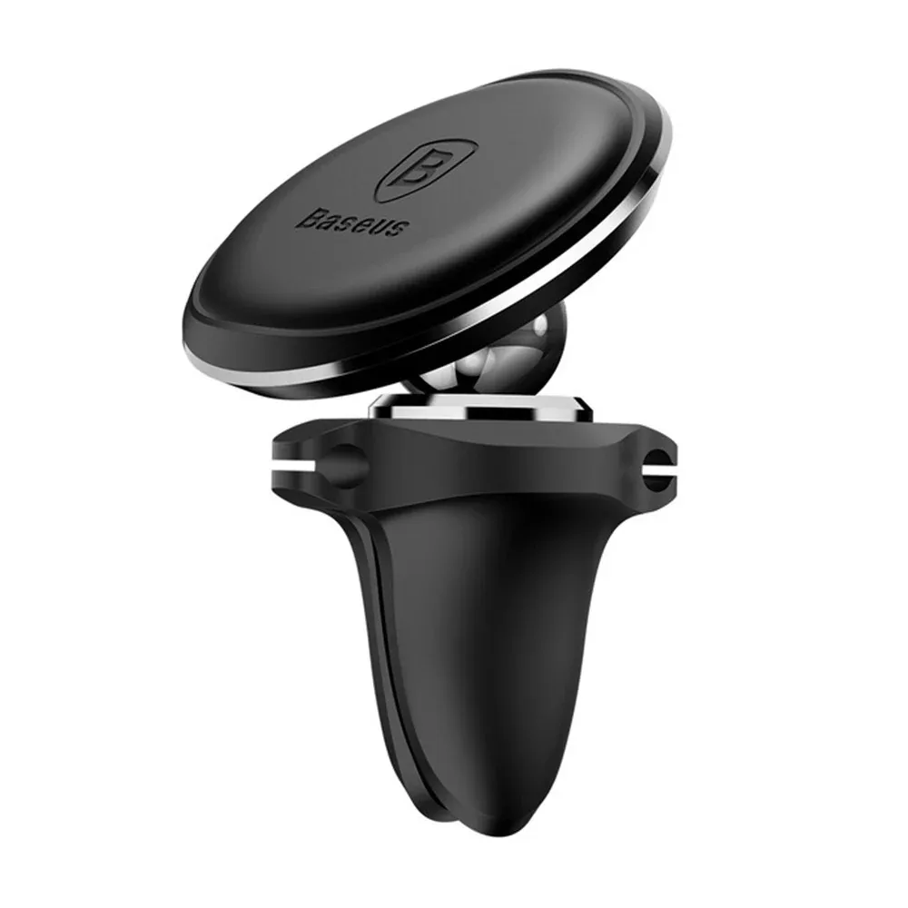 BASEUS MAGNETIC CAR MOUNT PHONE HOLDER WITH CABLE CLIP AIR VENT CLUSTER BLACK C40141201113