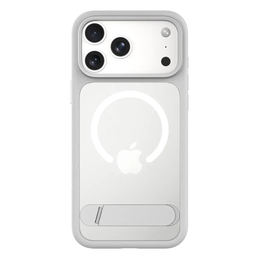 LEVELO MATTEO IPHONE 18 PRO MAGSAFE FOLD OUT METAL KICKSTAND CASE WHITE LVLMTO18PWH