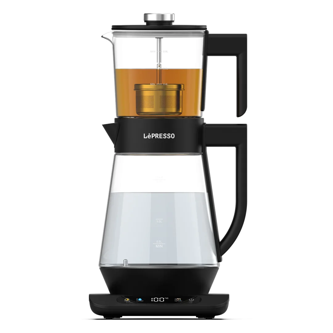 LEPRESSO BREWLUME 1.7L+0.8L TEA BREWER BLACK LPCFFBWG17BK