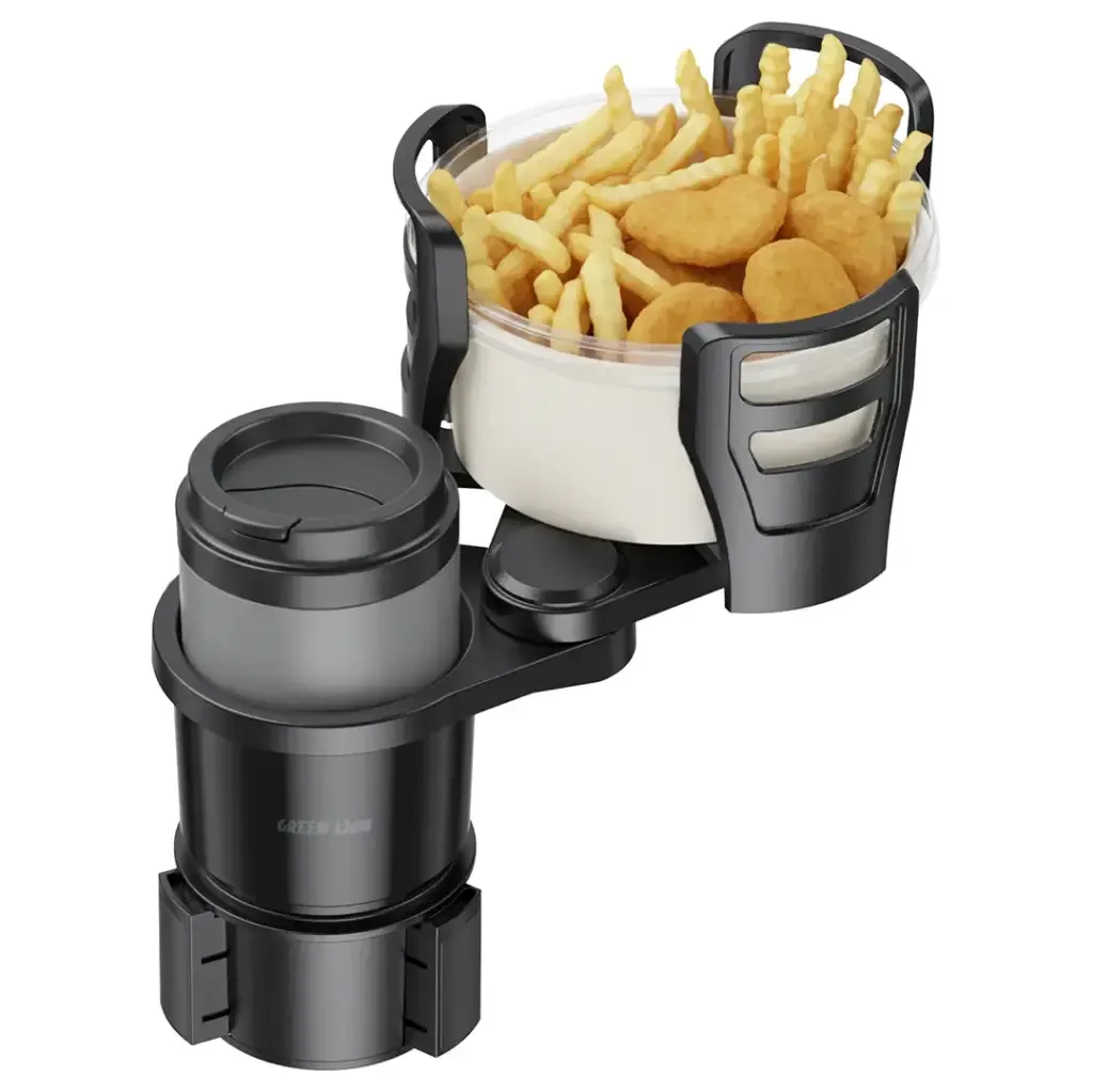 GREEN LION DRIVE FLEX 2 IN 1 CUP HOLDER UNIVERSAL CAR FIT BLACK GNDRBFLXCCHPK