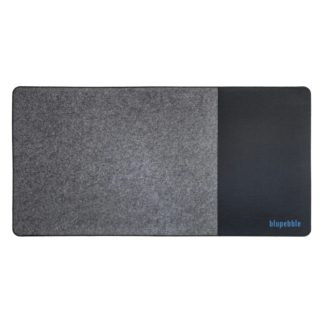 BLUPEBBLE DESKMAT PRO 800X400MM BLACK BP-DESKMATPRO-BK