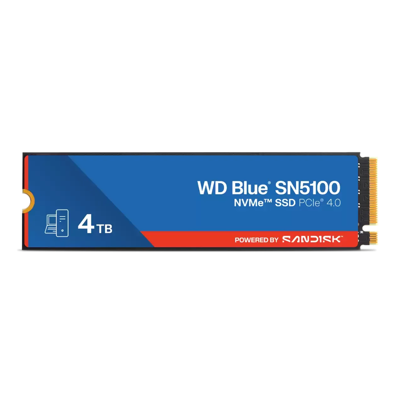 WD 4TB BLUE SN5100 NVME M.2 2280 PCIE GEN4 SSD R6900MBS W6700MBS WDS400T5B0E