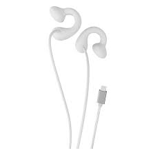 PORODO VOXEN CLIP ON WIRED EARPHONES WITH LIGHTNING CONNECTOR WHITE PDFM3346LWH