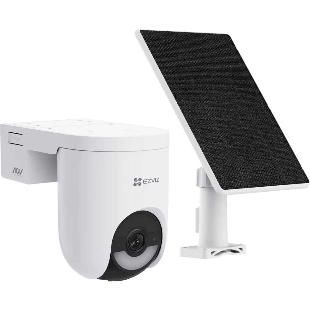 EZVIZ SMART BATTERY HB8 LITE WIFI CAMERA AND SOLOR PANEL KIT 4K 8MP CS-HB8C-SP