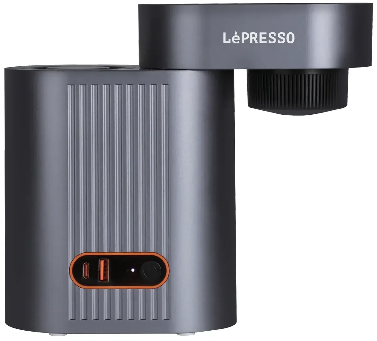 LEPRESSO BREWCELL PORTABLE ESPRESSO MACHINE WITH TYPE C AND USB A CHARGING PD45W GRAY LPCFFBC27GY