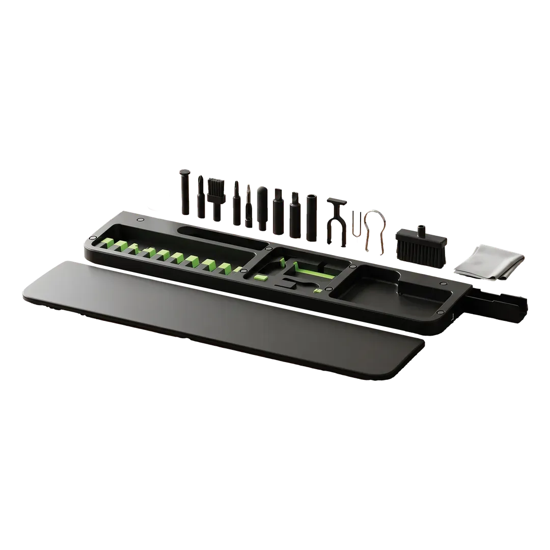 PORODO BLUE 22 IN 1 CLEANING LIT BOX AND WRIST REST PAD BLACK PBQ22CKBK