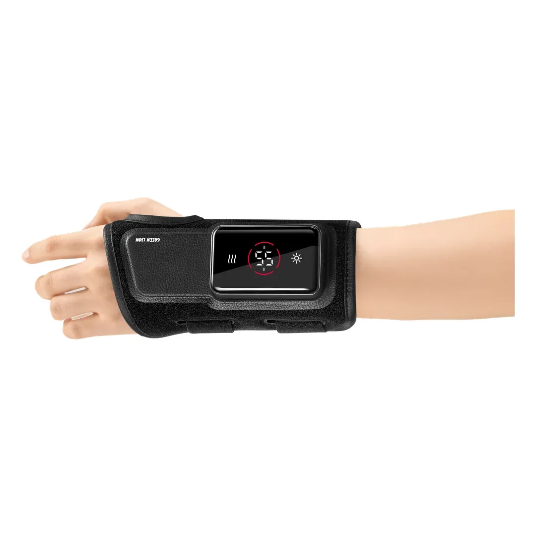 GREEN LION RECHARGEABLE WRIST MASSAGER FOR LEFT HAND BLACK GNWRSTMGLHBK