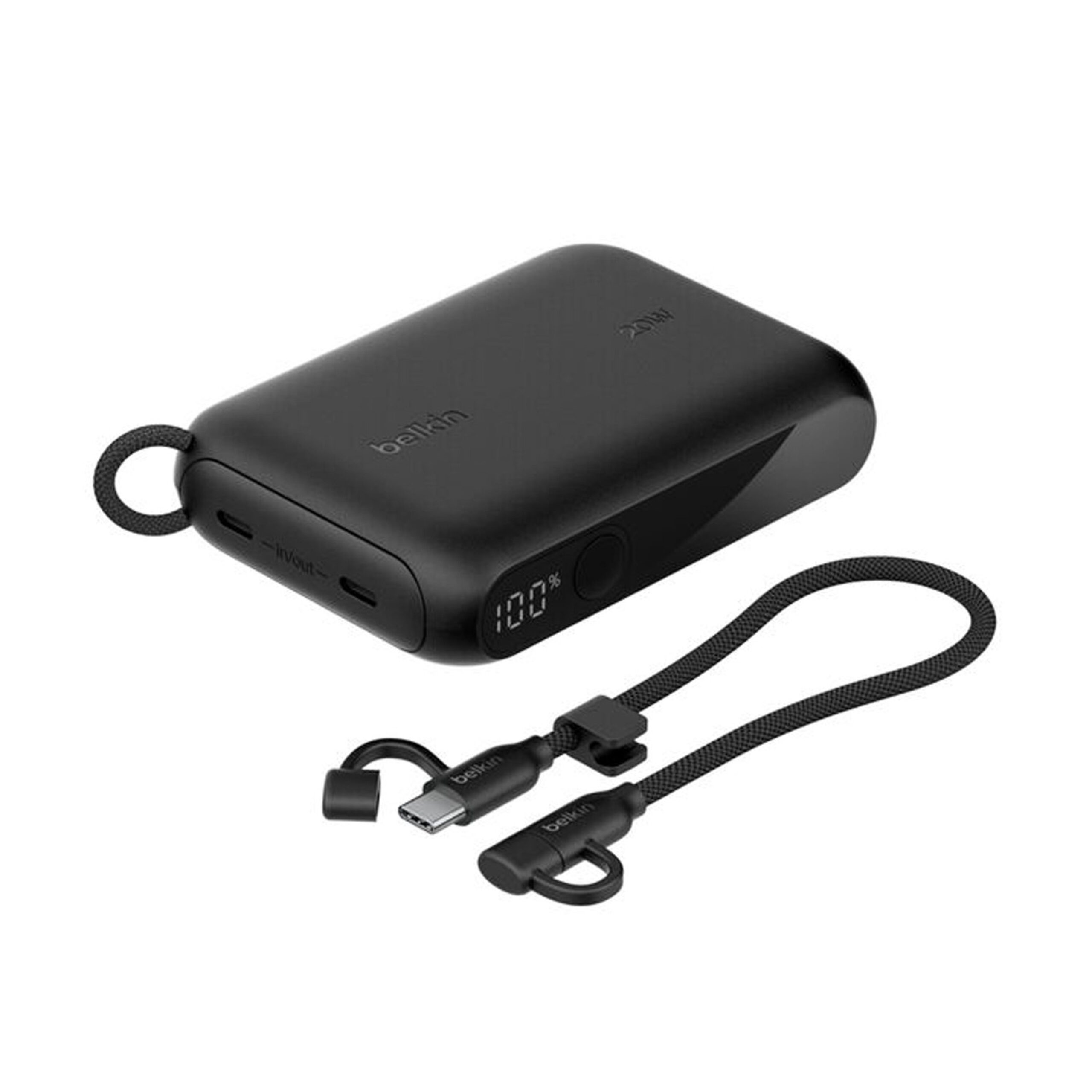 BELKIN BOOST CHARGE POWERBANK 10K WITH DISPLAY BLACK BPB027HQBK thumbnail 2