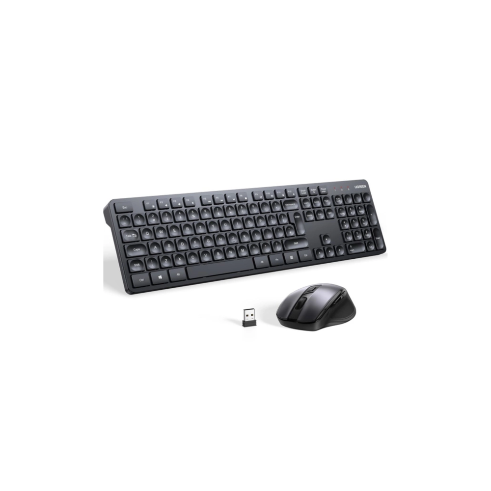 UGREEN MK006 WIRLESS KEYBORAD AND MOUSE COMBO 45248 BLACK thumbnail 2