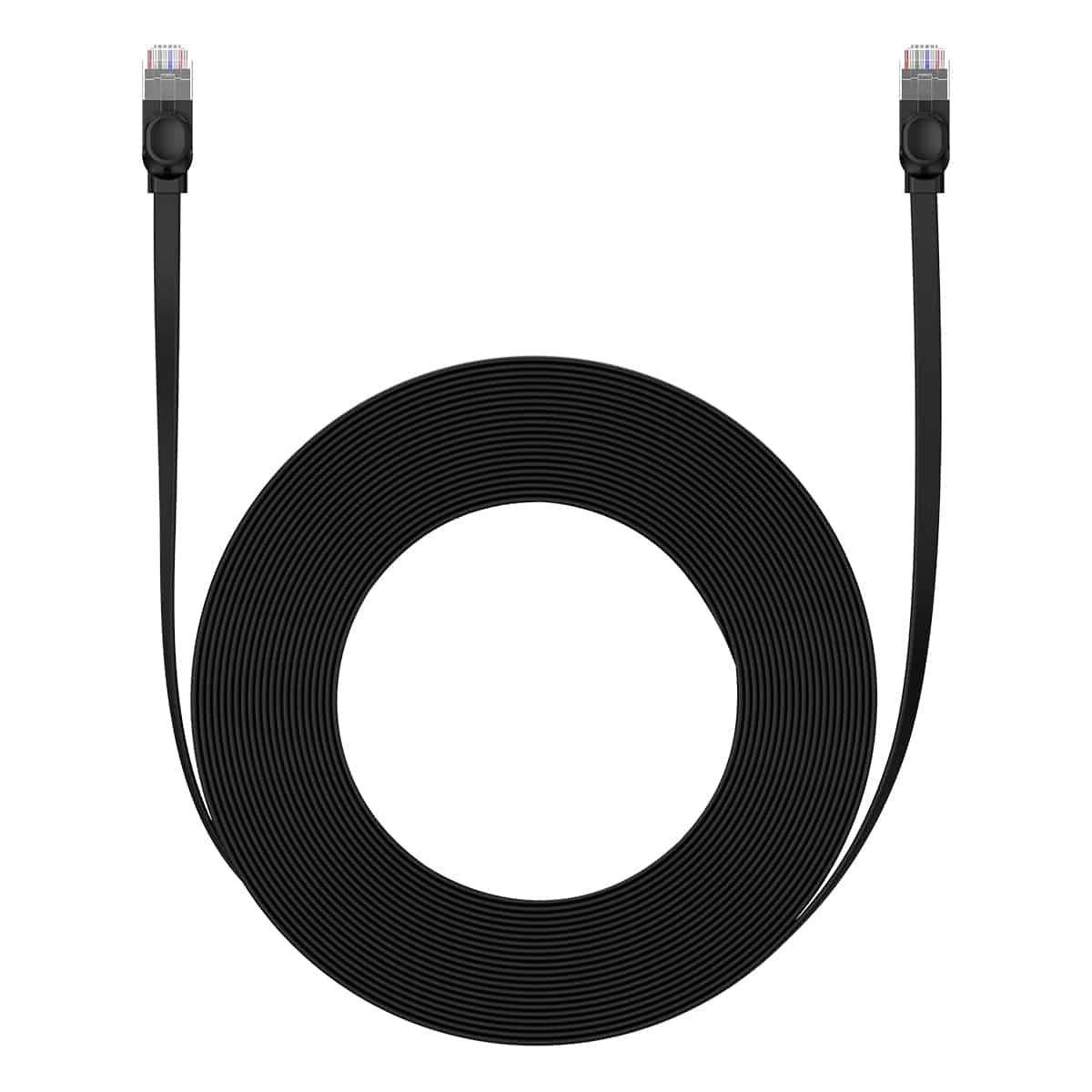 BASEUS HIGH SPEED CAT 6 GIGABIT ETHERNET FLAT CABLE 12M BLACK thumbnail 2