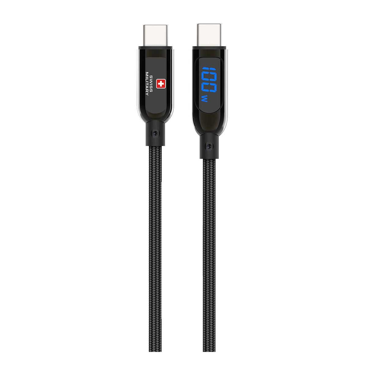 SWISS MILITARY USB-C TO USB-C 100W CABLE 2M CB-CC100W thumbnail 2