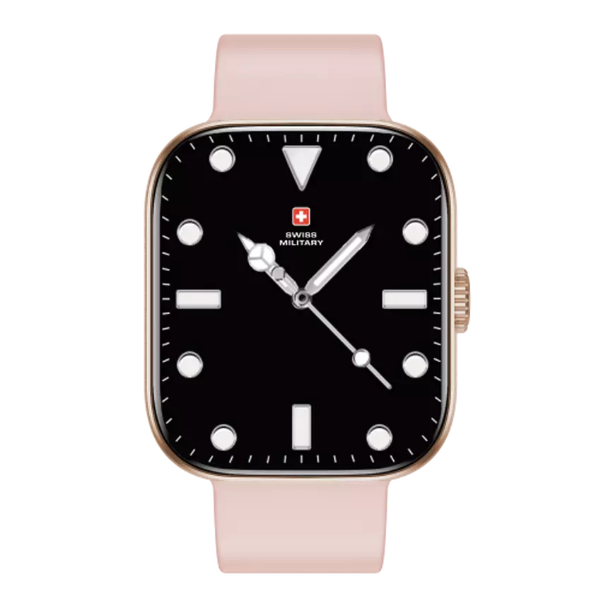 SWISS MILITARY ALPS 4 PINK WATCH WITH PINK SILICONE STRAP SM-WCH-ALPS4-BLKF-PNKSS thumbnail 2