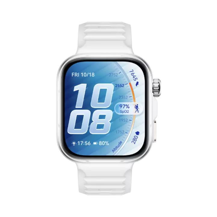 HUAWEI WATCH FIT 5 PRO WHITE ALUMINUM ALLOY CASE WHITE FLUOROELASTOMER STRAP NKI-B29 55020HRE thumbnail 2