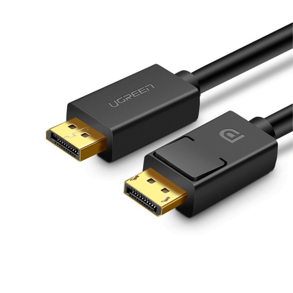UGREEN DP MALE TO MALE CABLE 1.5M BLACK 10245 thumbnail 2