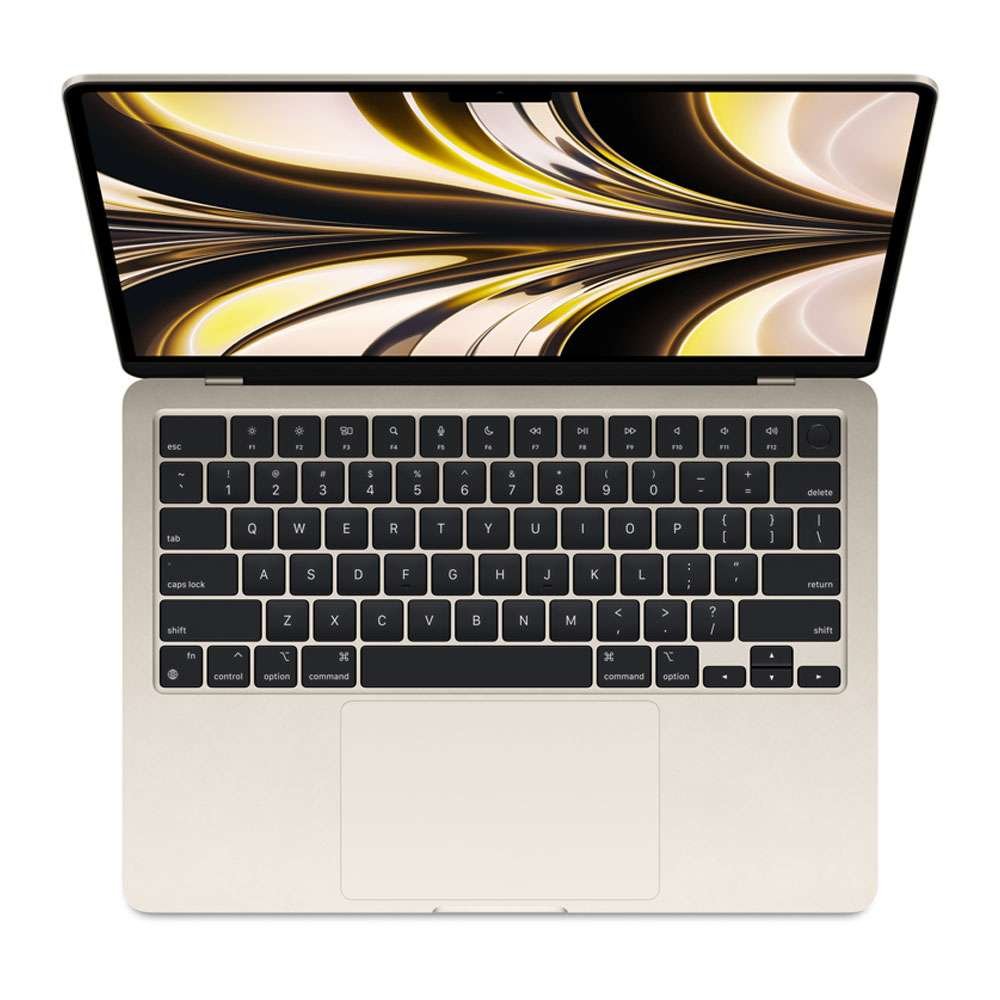 APPLE MACBOOK AIR 13.6 INCH M2 CHIP 8 CORE CPU 8 CORE GPU 8GB 256GB STARLIGHT ARABIC MLY13 thumbnail 2