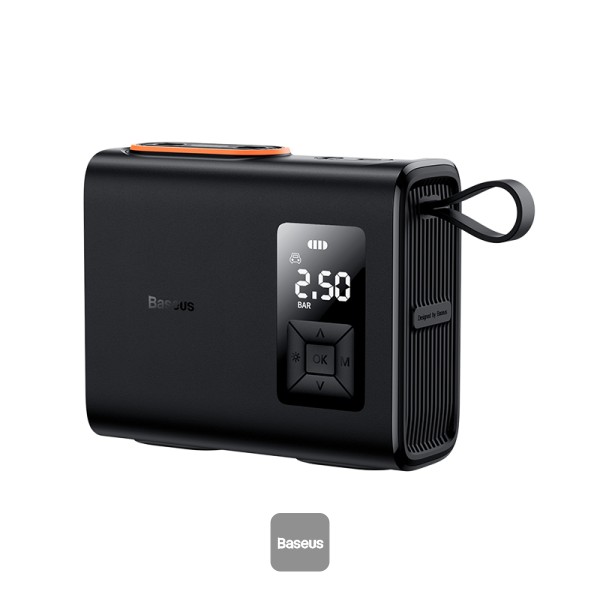 BASEUS ENERGY PUMP MEGA SERIES DUAL CYLINDER WIRELESS INFLATOR BLACK BS-CG007 thumbnail 2