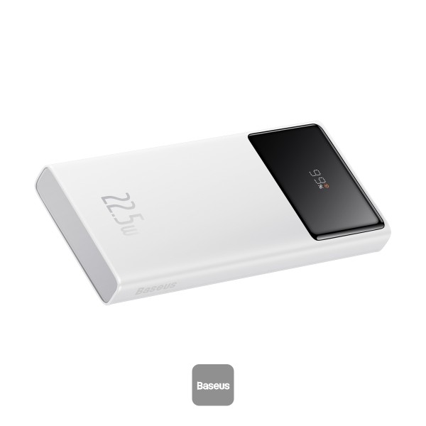 BASEUS STAR LORD DIGITAL DISPLAY FAST CHARGING 10000MAH PD 30W POWER BANK WHITE thumbnail 2