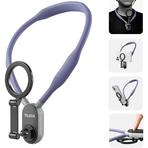 Capture Hands-Free Moments with the Telesin Magnetic Smartphone Neck Mount - TE-MNM-001 thumbnail 2