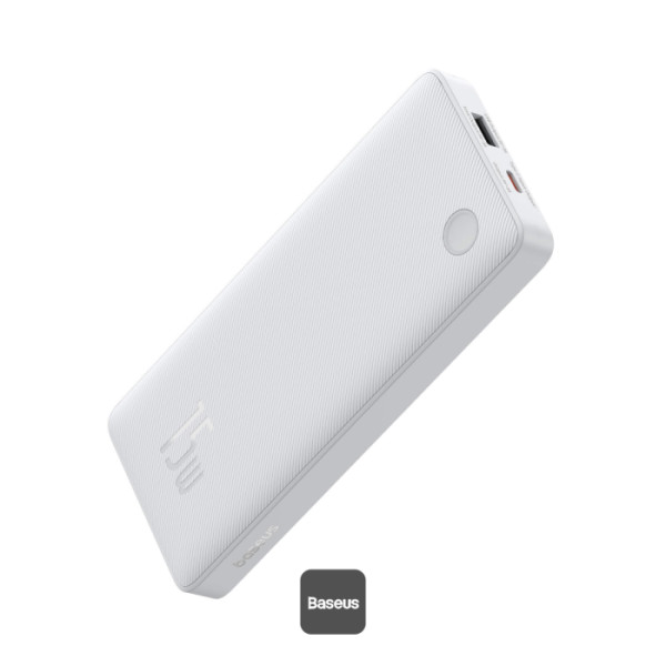 BASEUS AIRPOW LITE POWER BANK 10000MAH BIDIRECTIONAL FAST CHARGING 15W MOON WHITE PPAP10A thumbnail 2