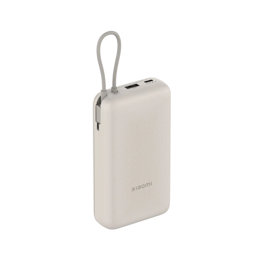 MI XIAOMI 33W POWER BANK 20000MAH WITH INTEGRATED CABLE TAN thumbnail 2