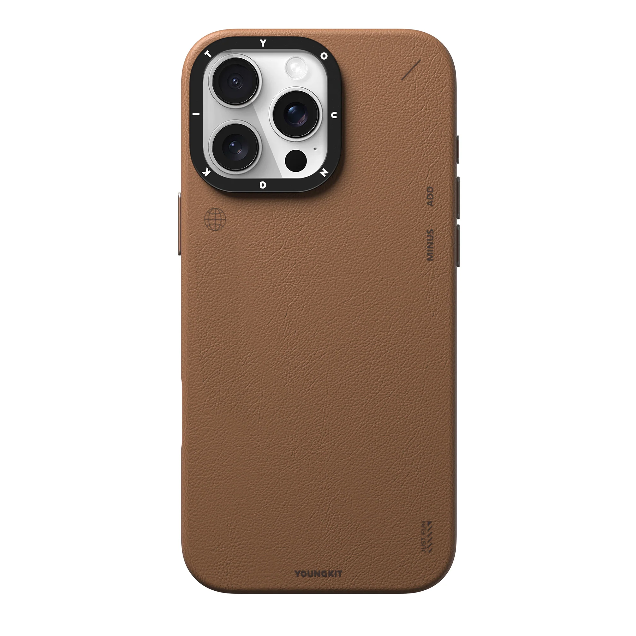 YOUNGKIT IPHONE 16 PRO LEATHER CASE BROWN KJPZHJ003 thumbnail 2
