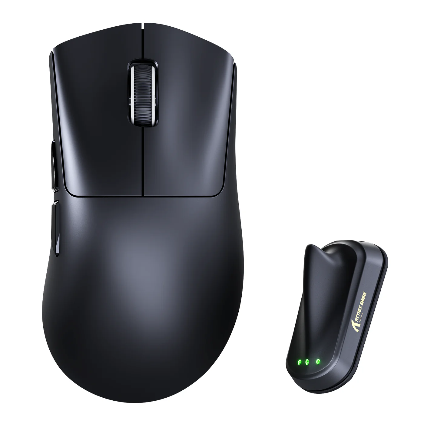 ATTACK SHARK V8 ULTRALIGHT NORDIC 54L15 WIRELESS GAMING MOUSE BLACK PAW-3950 MAX thumbnail 2