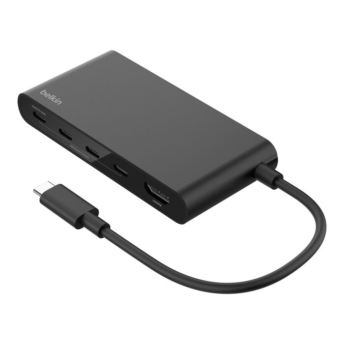 BELKIN CONNECT 5 PORT USB C HUB WITH 4K HDMI BLACK AVC021HQBK thumbnail 2