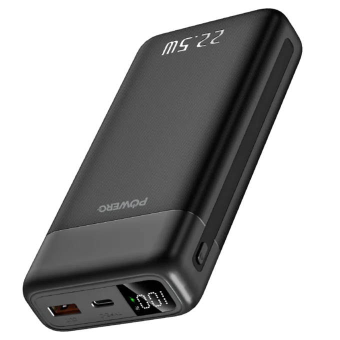 POWERO PLUS ENCORE MAX 20000MAH POWERBANK WITH DIGITAL DISPLAY BLACK PR-PBDPPD20-BK thumbnail 2