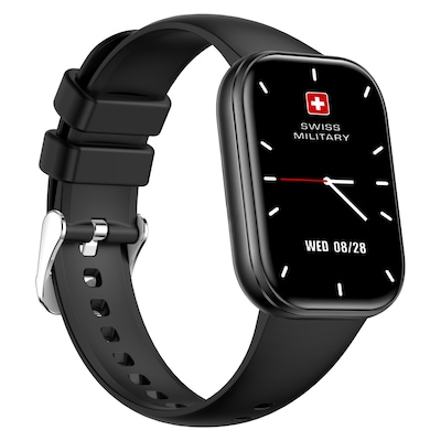 SWISS MILITARY RHINE SMART BAND  BLACK WITH 3 TALK  SM-BAND-RHINE3-BLKF BLKS thumbnail 2