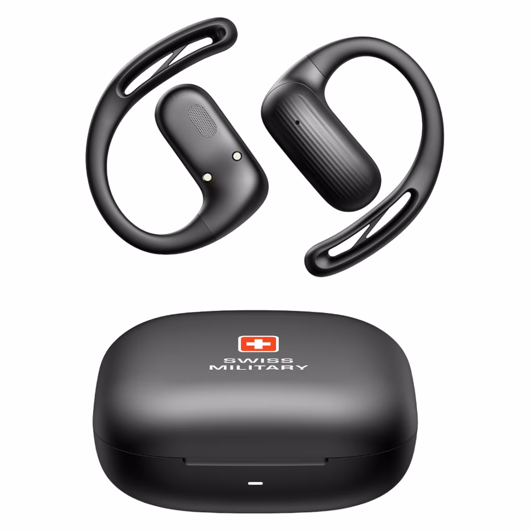 SWISS MILITARY DELTA 7 OPEN EAR WIRELESS HEADPHONES BLACK SM-DELTA7PRO-BLK thumbnail 2