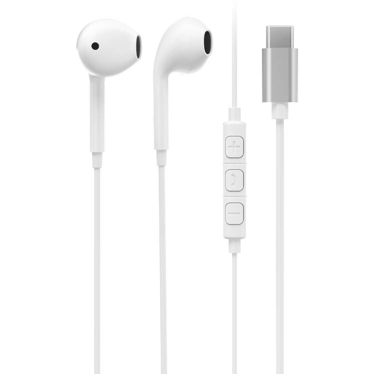 POWEROLOGY TYPE C CONNECTOR STEREO EARPHONE WHITE  PSTREPWH thumbnail 2