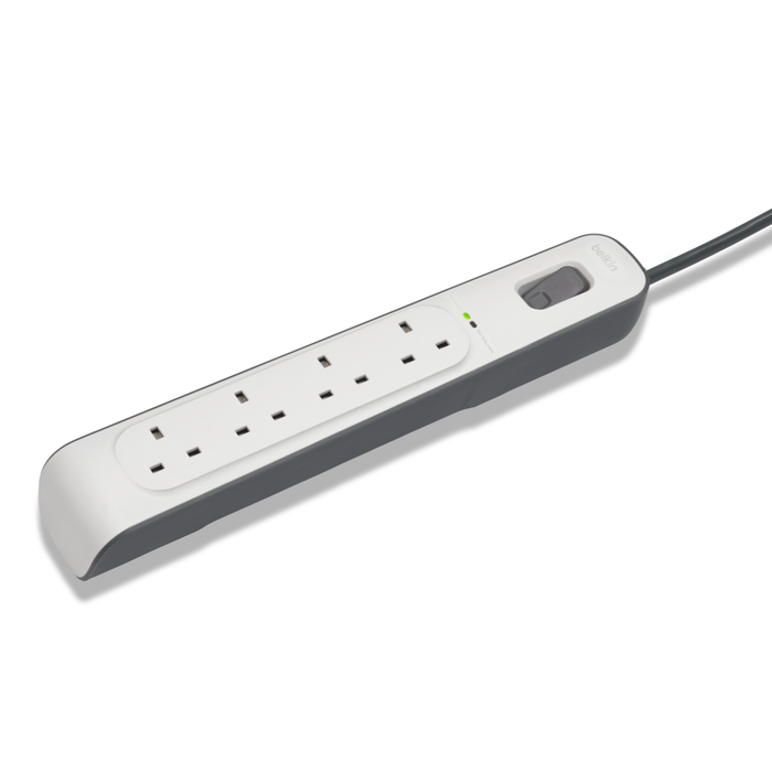 BELKIN 4 PORT SURGE PROTECTOR 2M POWER CORD BSV400AR2M thumbnail 2