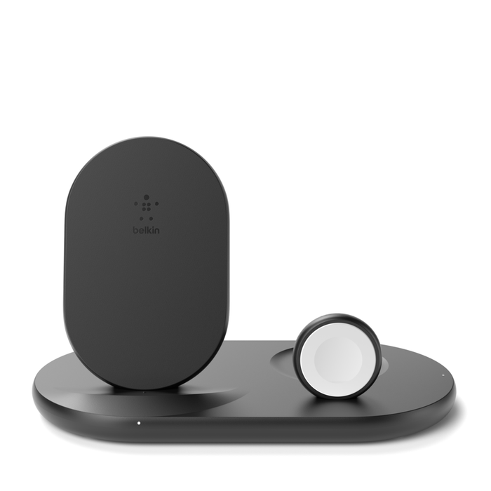 BELKIN 3 IN 1 WIRELESS CHARGER 7.5W IPHONE+WATCH+AIRPODS WIZ001MYBK thumbnail 2