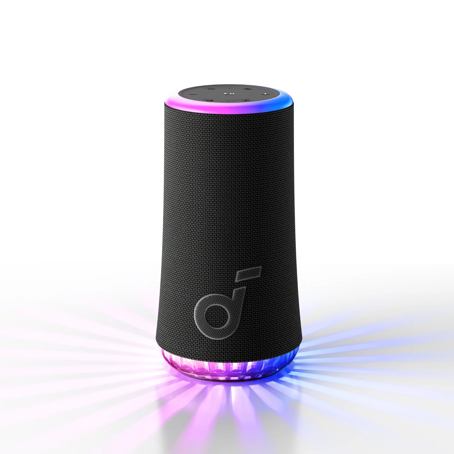 ANKER SOUNDCORE GLOW 360 DEGREE SOUND WITH RADIANT LIGHT SHOW SPEAKER BLACK A3166011 thumbnail 2
