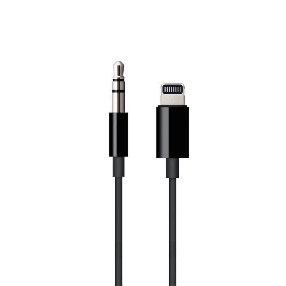 APPLE LIGHTNING TO 3.5MM AUDIO JACK CABLE 1.2M BLACK MR2C2 thumbnail 2