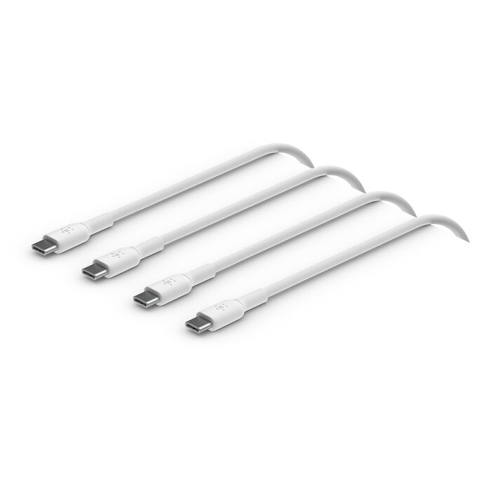 BELKIN BOOST CHARGE USB C TO USB C CABLE PACK OF 2 1M WHITE CAB003BT1MWH2PK thumbnail 2