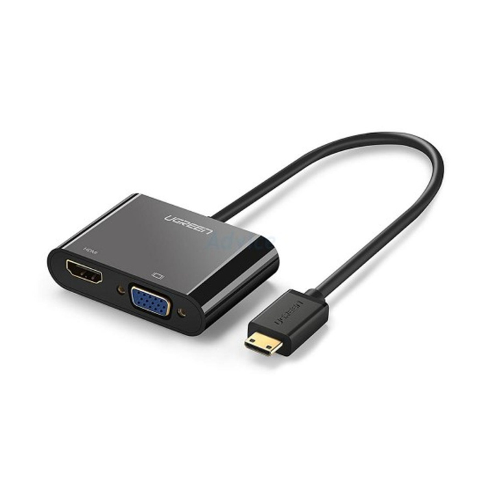 UGREEN HDMI TO HDMI AND VGA CONVERTER BLACK 40744 thumbnail 2