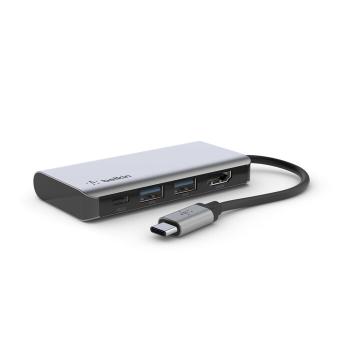 BELKIN CONNECT USB C 4 IN 1 MULTIPORT ADAPTER AVC006BTSGY thumbnail 2