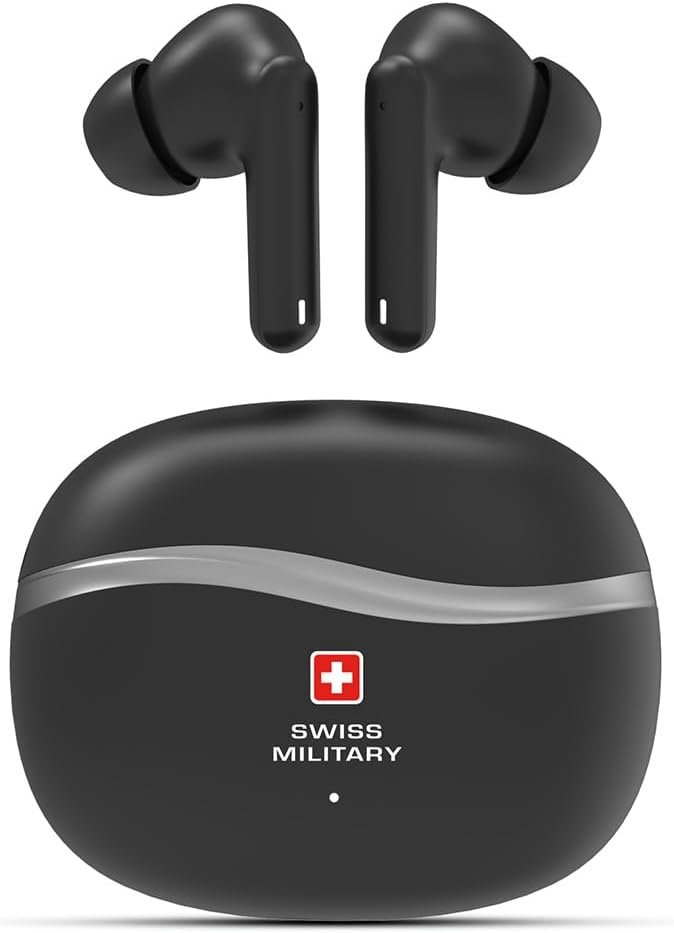 SWISS MILITARY VICTOR 4 ACTIVE NC ENC WIRELESS EARBUDS BLACK SM-VICTOR-4ANC-ENC-BLK thumbnail 2