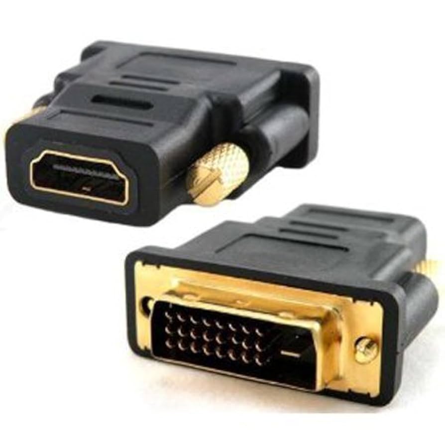 MINDPURE DVI 24+1 MALE TO HDMI FEMALE ADAPTER BLACK LX10597 thumbnail 2
