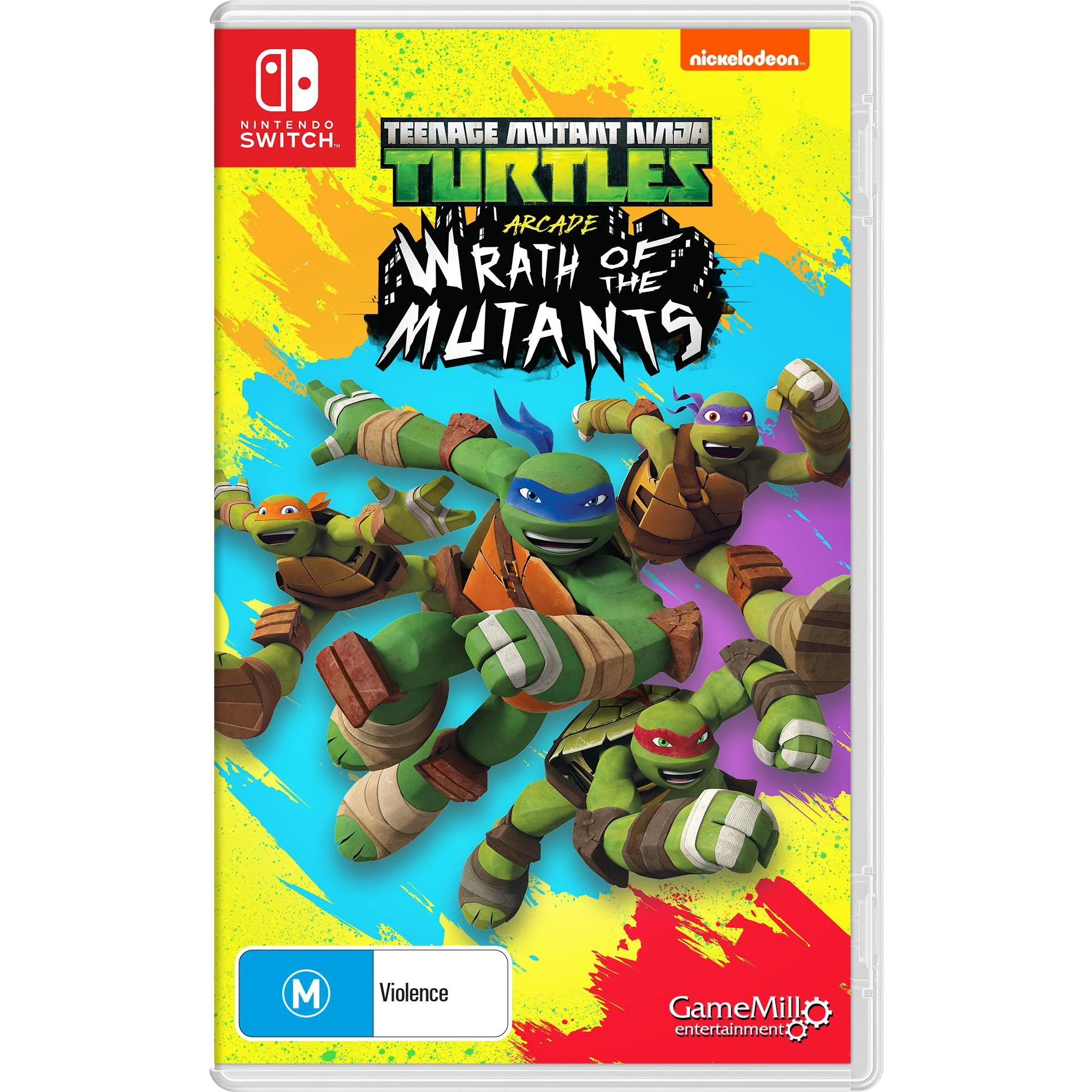 NINTENDO SWITCH TEENAGE MUTANT NINJA WRATH OF THE MUTANTS GAME CD thumbnail 2