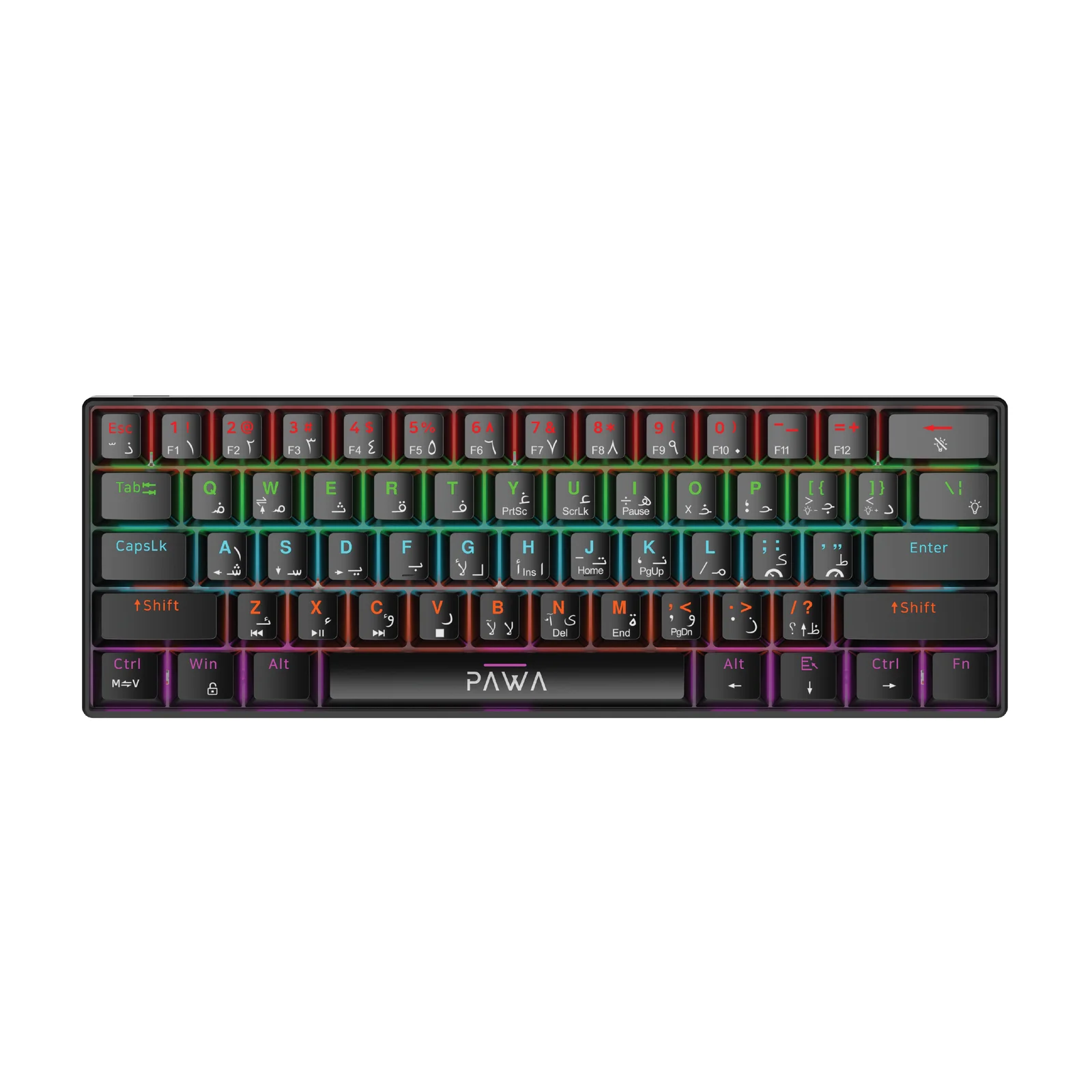 PAWA VANGUARD GAMING SERIES PROFESSIONAL GAMING MECHANICAL WIRED KEYBOARD BLACK PW-VGSWKB25-BK thumbnail 2