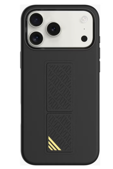 LEVELO IPHONE 17 PRO MAX MORPHIX SILICONE CASE WOTH LEATHER GRIP BLACK LVLMRPS17PMBK thumbnail 2