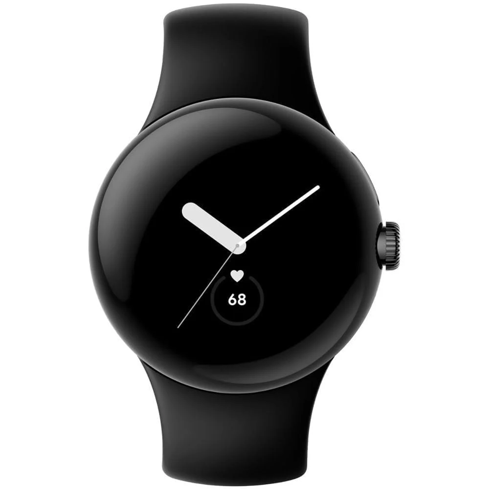 GOOGLE PIXEL WATCH 3 45MM WIFI MATTE BLACK CASE WITH OBISDIAN ACTIVE BAND thumbnail 2