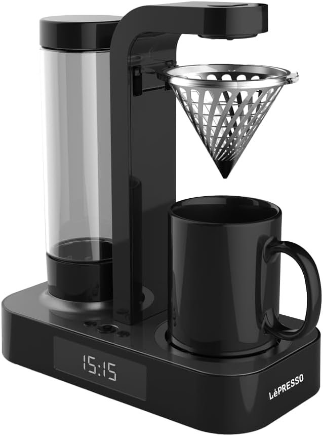 LEPRESSO BREW TIME DRIP COFFEE SYSTEM BLACK LPCFFM0023 thumbnail 2