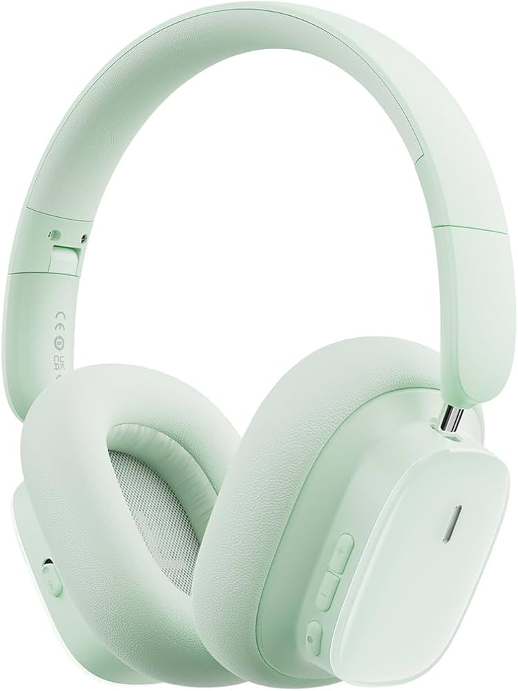 BASEUS BOWIE H1I NOISE CANCELLATION WIRELESS HEADPHONE NATURAL GREEN thumbnail 2